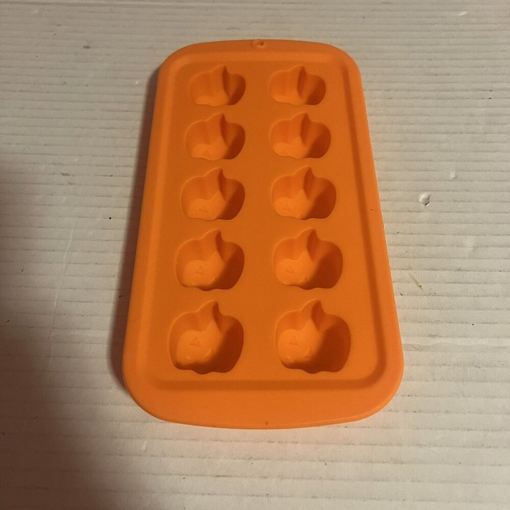 3/$15 Halloween Pumpkin Silicone Mold Chocolate Jello Fall Holiday Orange New